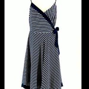 Banana Republic Navy Striped Dress